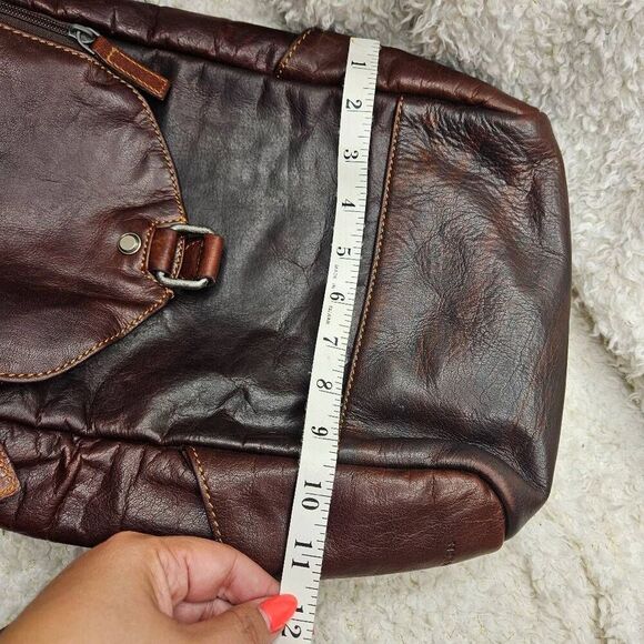 Jack Georges Voyager Brown Leather‎ Convertible Backpack - Picture 9 of 9